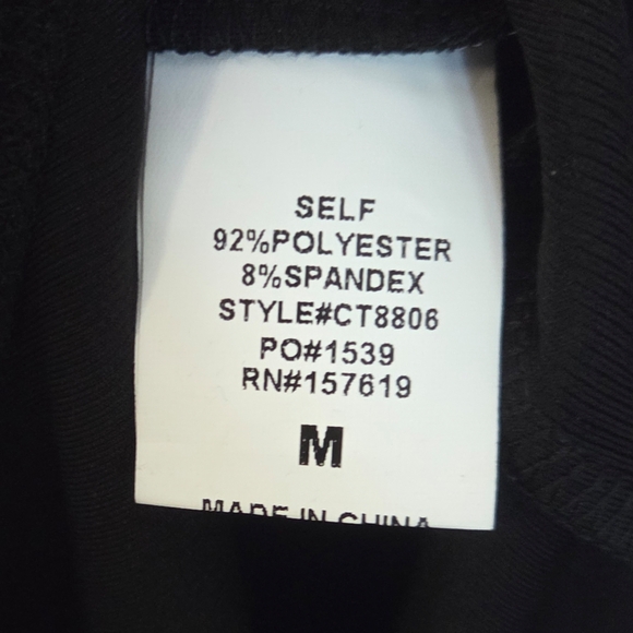 Black Bodysuit with Silver Fringe - Picture 6 of 6